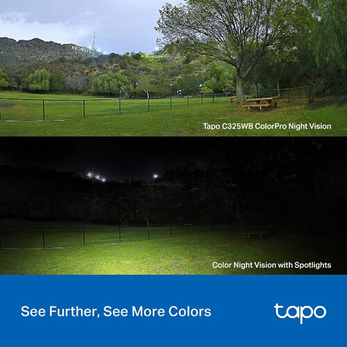 TP-Link Tapo ColorPro C325WB 4MP Wi-Fi Outdoor Camera with Spotlights