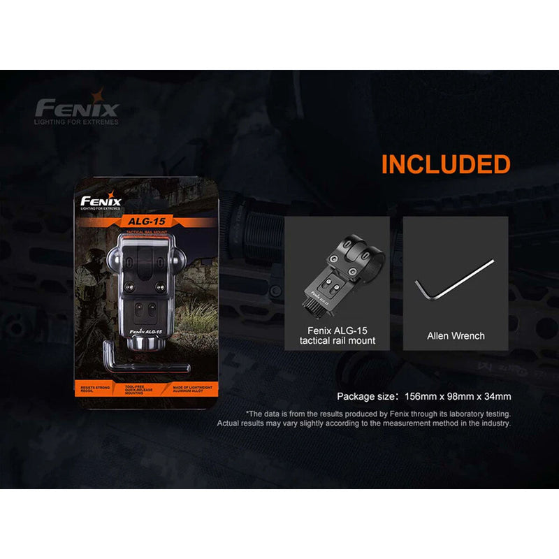 Fenix Flashlight ALG-15 Picatinny Rail Mount