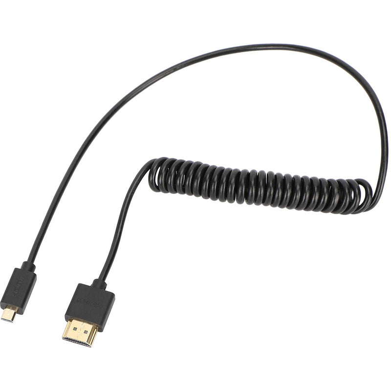 CAMVATE 4K High-Speed Micro-HDMI to HDMI Coiled Cable (1.6 to 4.6')