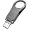 Silicon Power 128GB Mobile C80 USB 3.2 Gen 1 Dual Flash Drive (Titanium)