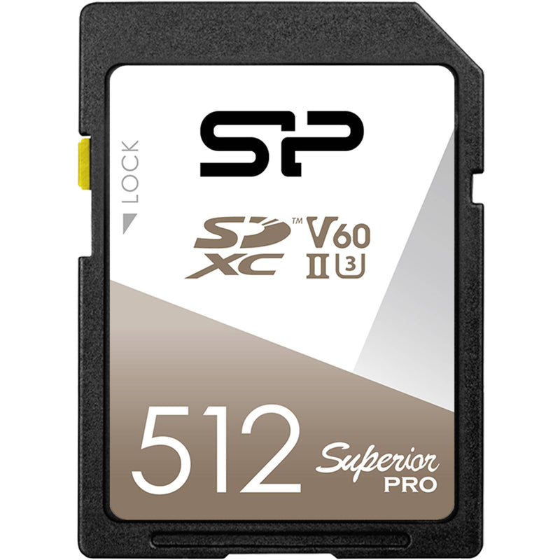 Silicon Power 512GB Superior Pro UHS-II SDXC Memory Card