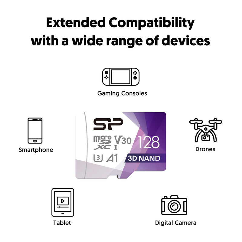 Silicon Power 128GB Superior Pro UHS-I microSDXC Memory Card (2-Pack)