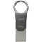 Silicon Power 128GB Mobile C80 USB 3.2 Gen 1 Dual Flash Drive (Titanium)