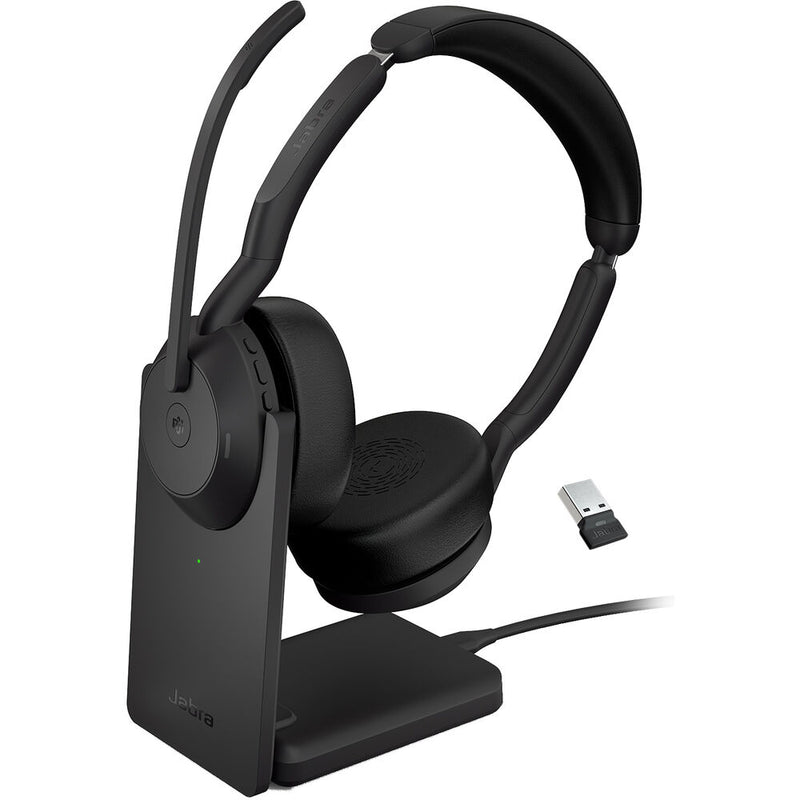 Jabra Evolve2 55 Link380a USB-A Mono Wireless Headset with Stand (Global)
