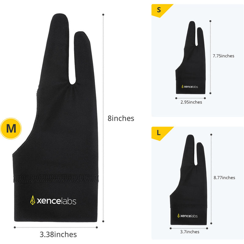 Xencelabs Drawing Glove (Medium, Black)