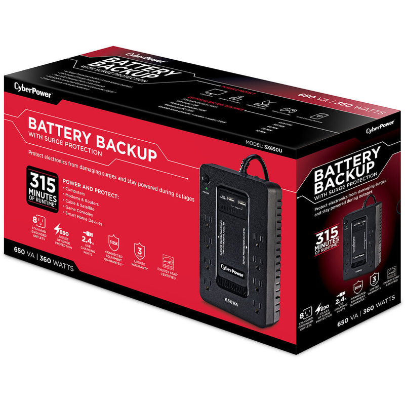 CyberPower SX650U Battery Backup System