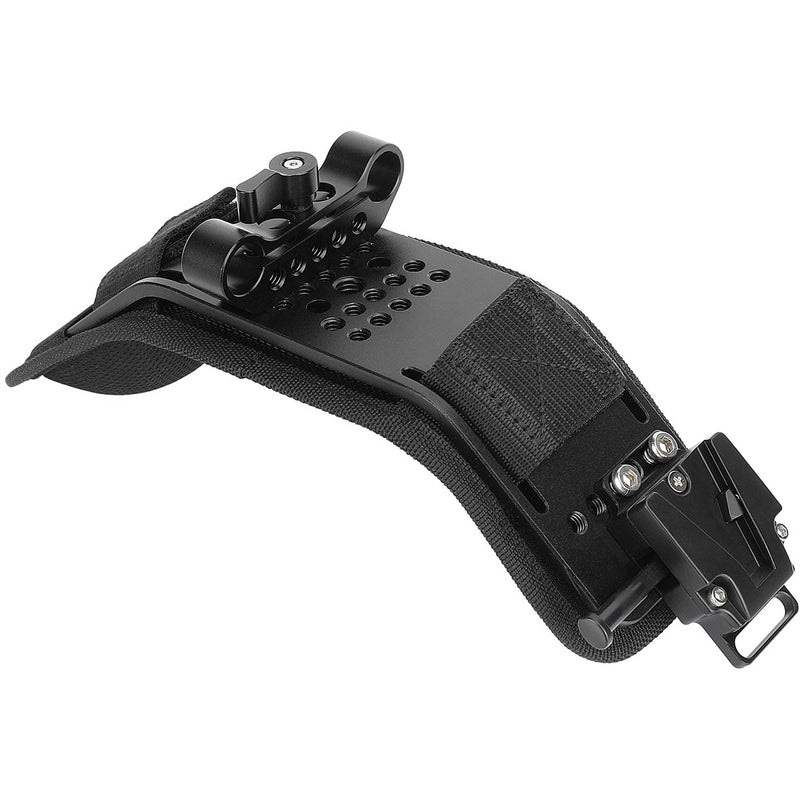 CAMVATE Shoulder Pad with V-Lock Receiver and 15mm LWS Rod Clamp