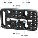 CAMVATE Multipurpose Cheese Plate with 1/4"-20 and 3/8"-16 Threads