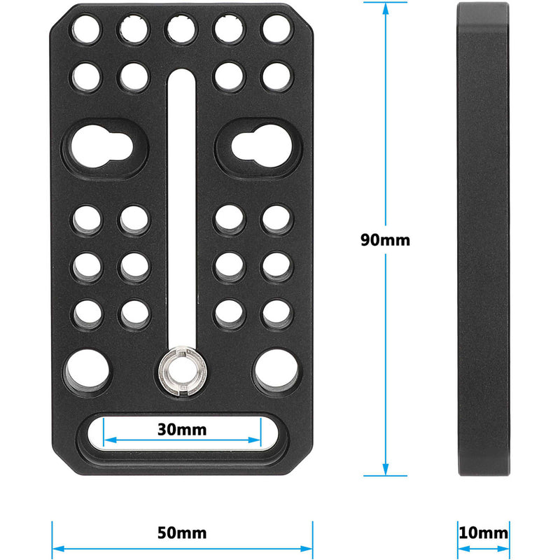 CAMVATE Multipurpose Cheese Plate with 1/4"-20 and 3/8"-16 Threads