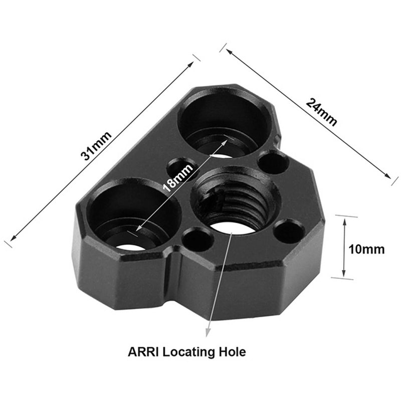 CAMVATE 3/8"-16 ARRI-Style Anti-Twist Adapter
