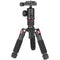 CAMVATE Mini Tabletop Aluminum Tripod with Arca-Type Ball Head (Black with Red Accents)