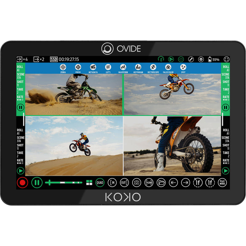 OVIDE Koko 10" HDR Touchscreen Recording Monitor (Gold Mount)