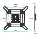 CAMVATE Multipurpose VESA Mount Adapter Plate with V-Lock Wedge