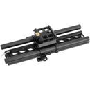 CAMVATE Arca-Type Quick Release Receiver with 10" Dovetail, Rods & 15mm LWS Rod Clamp
