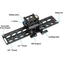 CAMVATE Arca-Type Quick Release Receiver with 10" Dovetail, Rods & 15mm LWS Rod Clamp