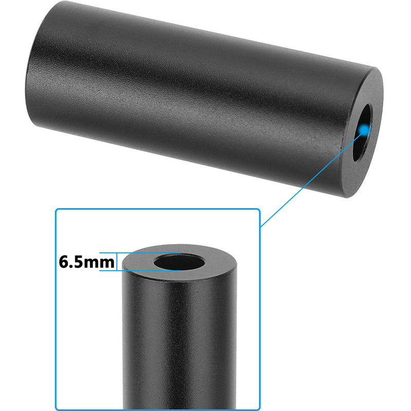 CAMVATE Short 15mm Rod with M12 Thread & 0.26" Hole (1.5")