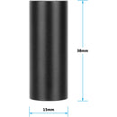 CAMVATE Short 15mm Rod with M12 Thread & 0.26" Hole (1.5")