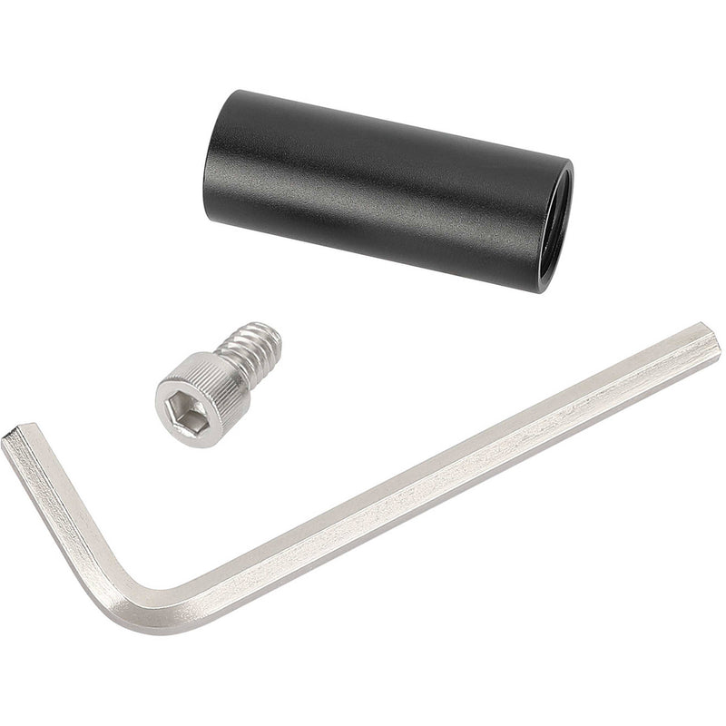CAMVATE Short 15mm Rod with M12 Thread & 0.26" Hole (1.5")