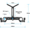 CAMVATE 19mm Studio Rod Clamp with Y-Shaped Lens Support