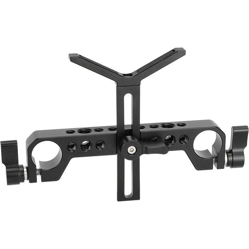 CAMVATE 19mm Studio Rod Clamp with Y-Shaped Lens Support