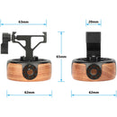 CAMVATE Wooden Handgrip with Arca-Type Clamp