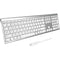 Macally Full-Size USB-C Keyboard for Mac (Silver Aluminum)