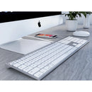 Macally Full-Size USB-C Keyboard for Mac (Silver Aluminum)