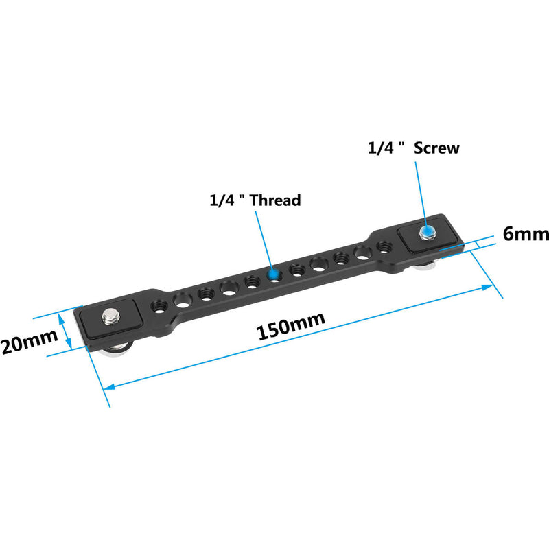 CAMVATE Mounting Bar/Arm with Dual 1/4"-20 Screw Mount (5.9")
