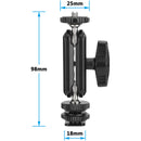 CAMVATE 1/4"-20 Ball Head Extension Arm with Cold Shoe Adapter