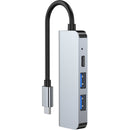 CAMVATE 4-in-1 USB-C Multiport Adapter (Silver)