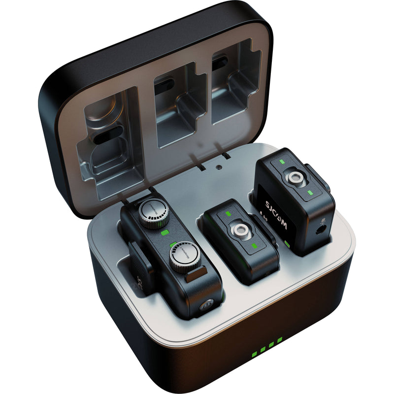 SJCAM M1 2-Person Wireless Microphone System for Cameras and Mobile Devices (2.4 GHz)