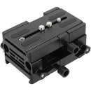 CAMVATE ARRI-Style Bridge Plate with 15mm LWS Rod Clamp