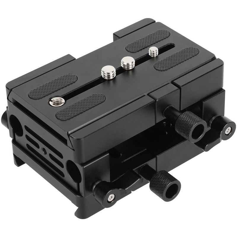 CAMVATE ARRI-Style Bridge Plate with 15mm LWS Rod Clamp