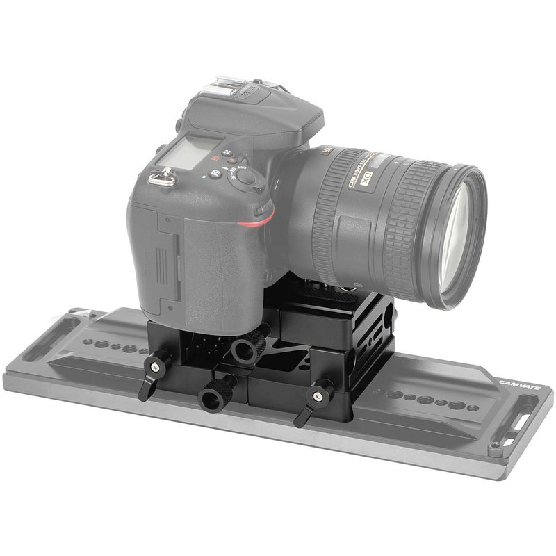 CAMVATE ARRI-Style Bridge Plate with 15mm LWS Rod Clamp