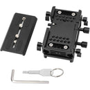 CAMVATE ARRI-Style Bridge Plate with 15mm LWS Rod Clamp