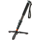 3 Legged Thing Alana Carbon Fiber Monopod with DocZ Foot Stabilizer Kit (Metallic Slate Gray)