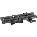 CAMVATE Manfrotto-Type Sliding Quick Release Plate with Clamp Base & 15mm Rod Port