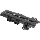 CAMVATE Manfrotto-Type Sliding Quick Release Plate with Clamp Base & 15mm Rod Port