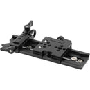 CAMVATE Manfrotto-Type Sliding Quick Release Plate with Clamp Base & 15mm Rod Port