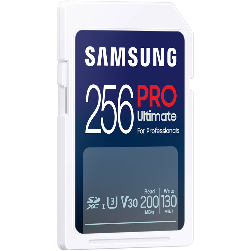 Samsung 256GB PRO Ultimate UHS-I SD Memory Card with Card Reader