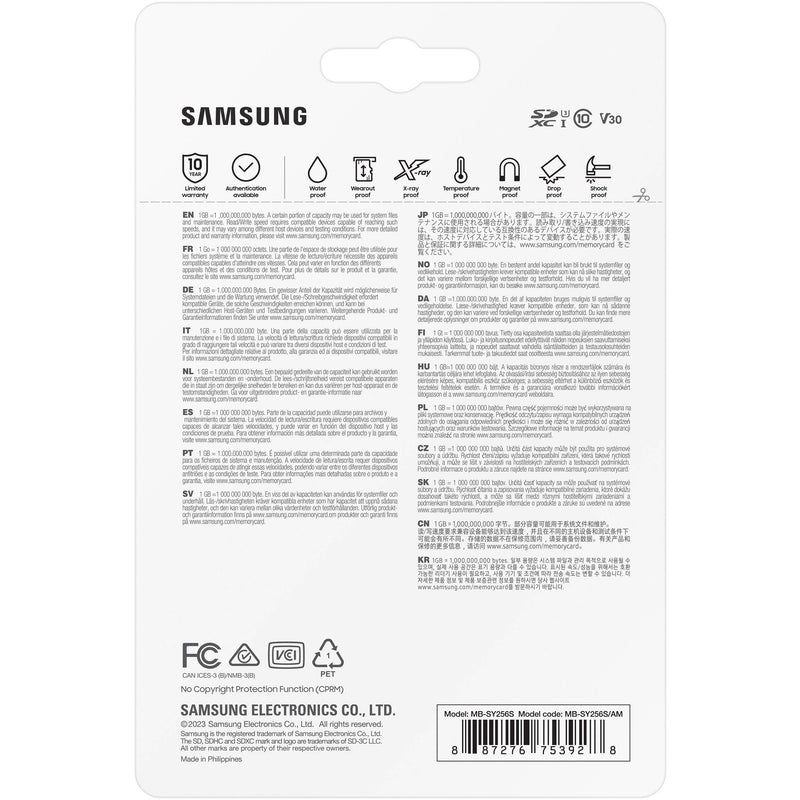 Samsung 256GB PRO Ultimate UHS-I SD Memory Card