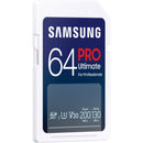 Samsung 64GB PRO Ultimate UHS-I SD Memory Card with Card Reader