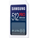 Samsung 512GB PRO Ultimate UHS-I SD Memory Card with Card Reader
