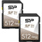 Silicon Power 512GB Superior Pro UHS-II SDXC Memory Card (2-Pack)