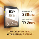 Silicon Power 512GB Superior Pro UHS-II SDXC Memory Card (2-Pack)