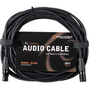 American DJ Accu-Cable XLR Male to XLR Female Balanced Audio Cable (50')