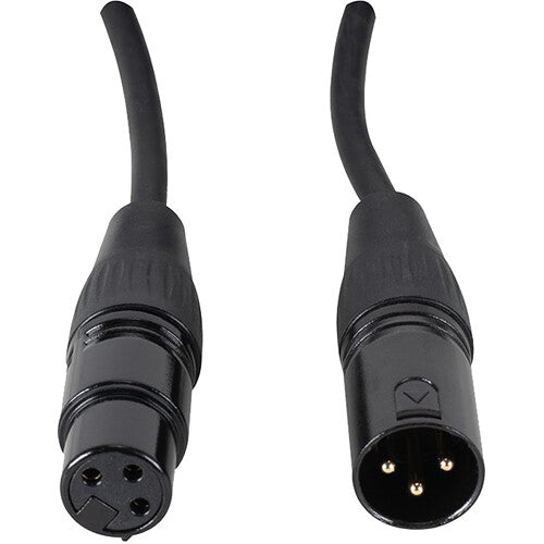 American DJ Accu-Cable XLR Male to XLR Female Balanced Audio Cable (50')
