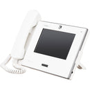 Aiphone IX-MV7-HW-JP IP Video Master Station, Sip, with 7" Color Touchscreen, Privacy Handset (White)