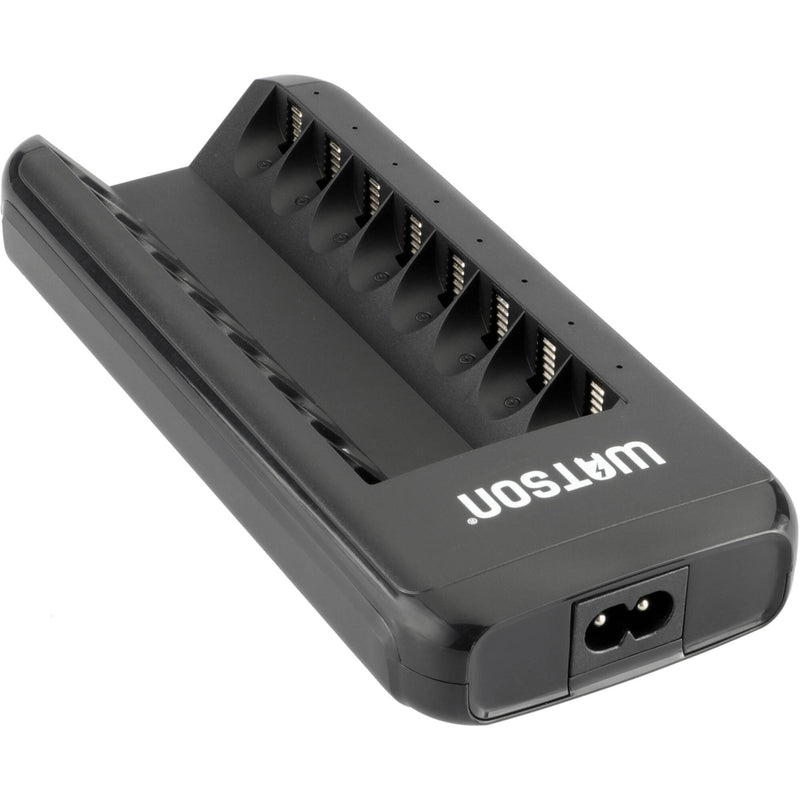 Watson 8-Bay Charger for AA, AAA, and NiMH Batteries