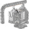 Wooden Camera 12-Pin Right-Angle to 12-Pin Right-Angle 0B EXT Cable for D-Box (3")